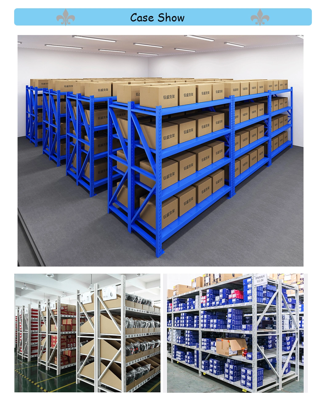 100-500 Kgs Steel Xinke Protective Film and Carton Adjustable Height Mezzanine Rack