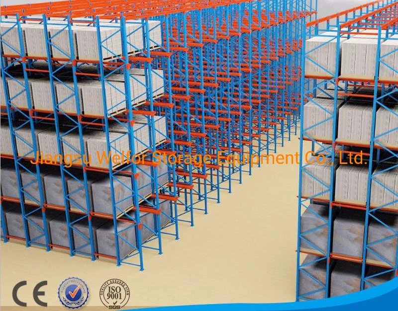 2t Warehouse Drive-in Storage Rack for Euro Pallet Drive in Rack