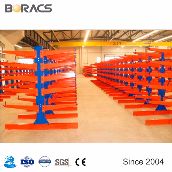 Rack Cantilever de Armazenamento Industrial Ajustável para Serviço Pesado