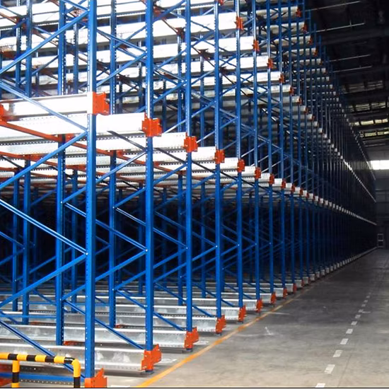 Rack de palete de aço de transporte por rádio para armazenamento em armazém industrial