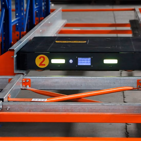 Robô de 4 direções com transporte automático de estantes automáticas para sistema de armazenamento automatizado de estantes