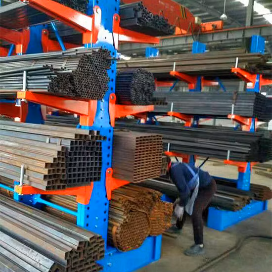 Rack de armazenamento cantilever para armazém de serviço pesado